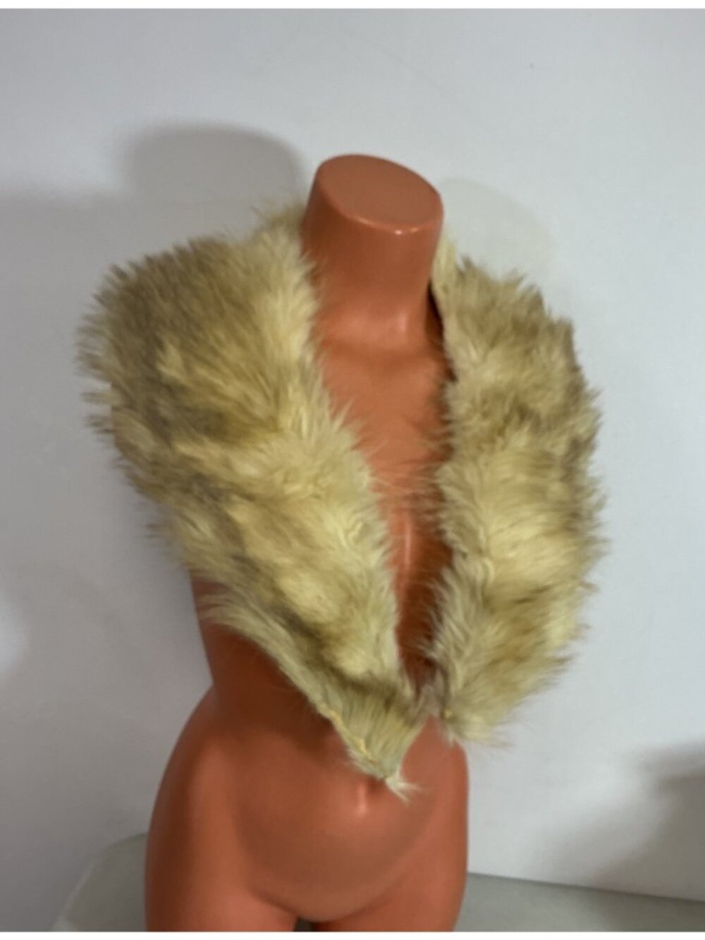 Vintage Real Fur Collar Scarf Wrap
